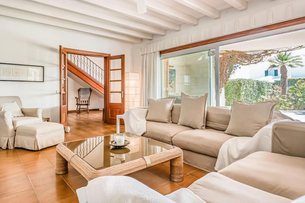 La Calma Espectacular Villa Con Jardin Y Piscina En Menorca S'Algar Esterno foto